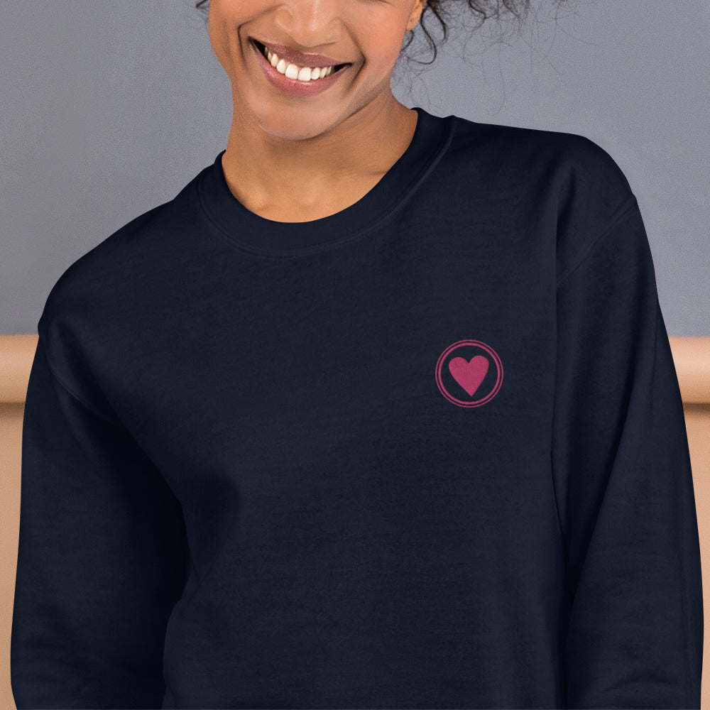 Spread Love | Unisex Embroidered Crewneck