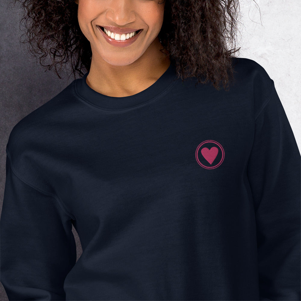 Spread Love | Unisex Embroidered Crewneck