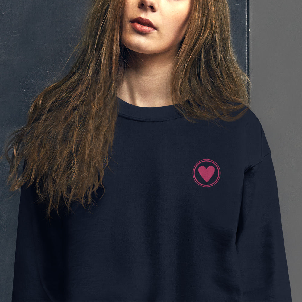 Spread Love | Unisex Embroidered Crewneck