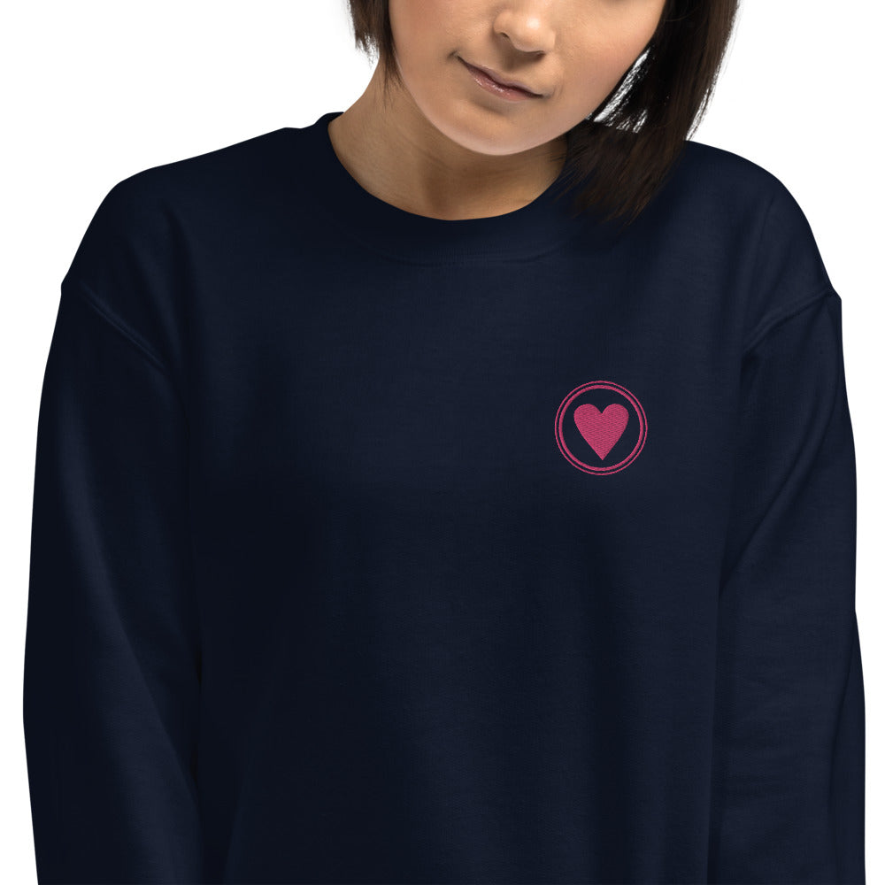 Spread Love | Unisex Embroidered Crewneck