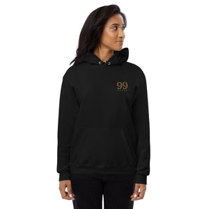 Imperfectly Perfect | Embroidered Unisex fleece hoodie