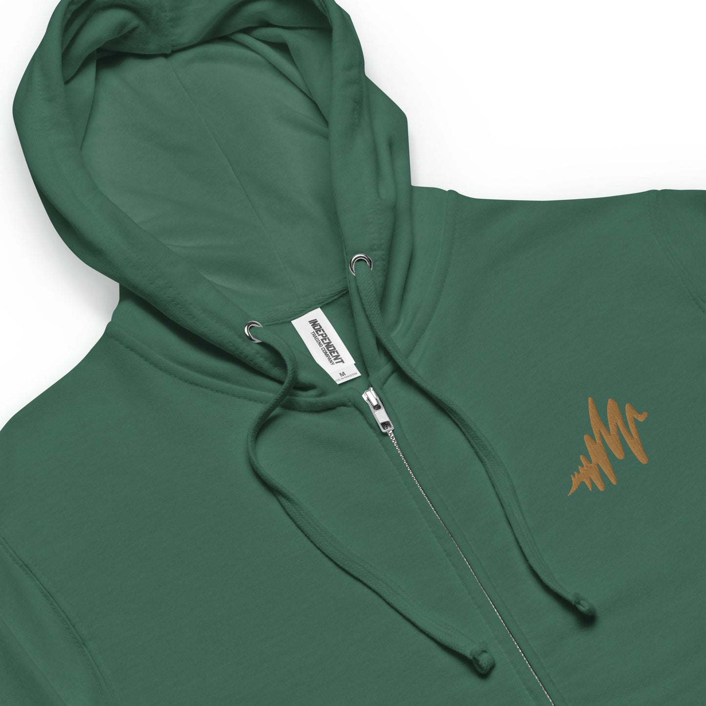 Waves | Unisex fleece zip up hoodie