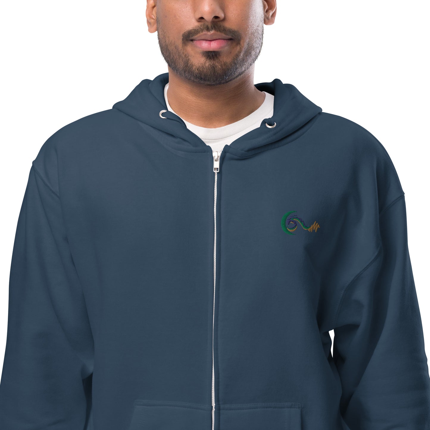 Bright Side Lifestyle Logo | Unisex fleece zip up hoodie
