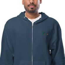 Load image into Gallery viewer, Bright Side Lifestyle Logo | Unisex fleece zip up hoodie