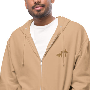 Waves | Unisex fleece zip up hoodie