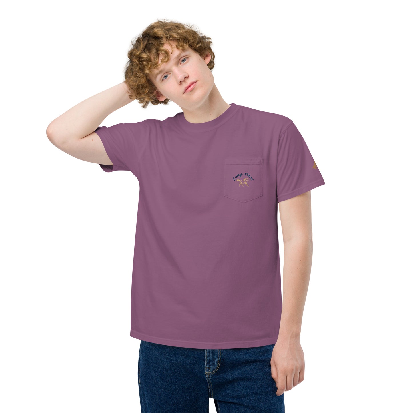 Long Shot | Unisex garment-dyed pocket t-shirt