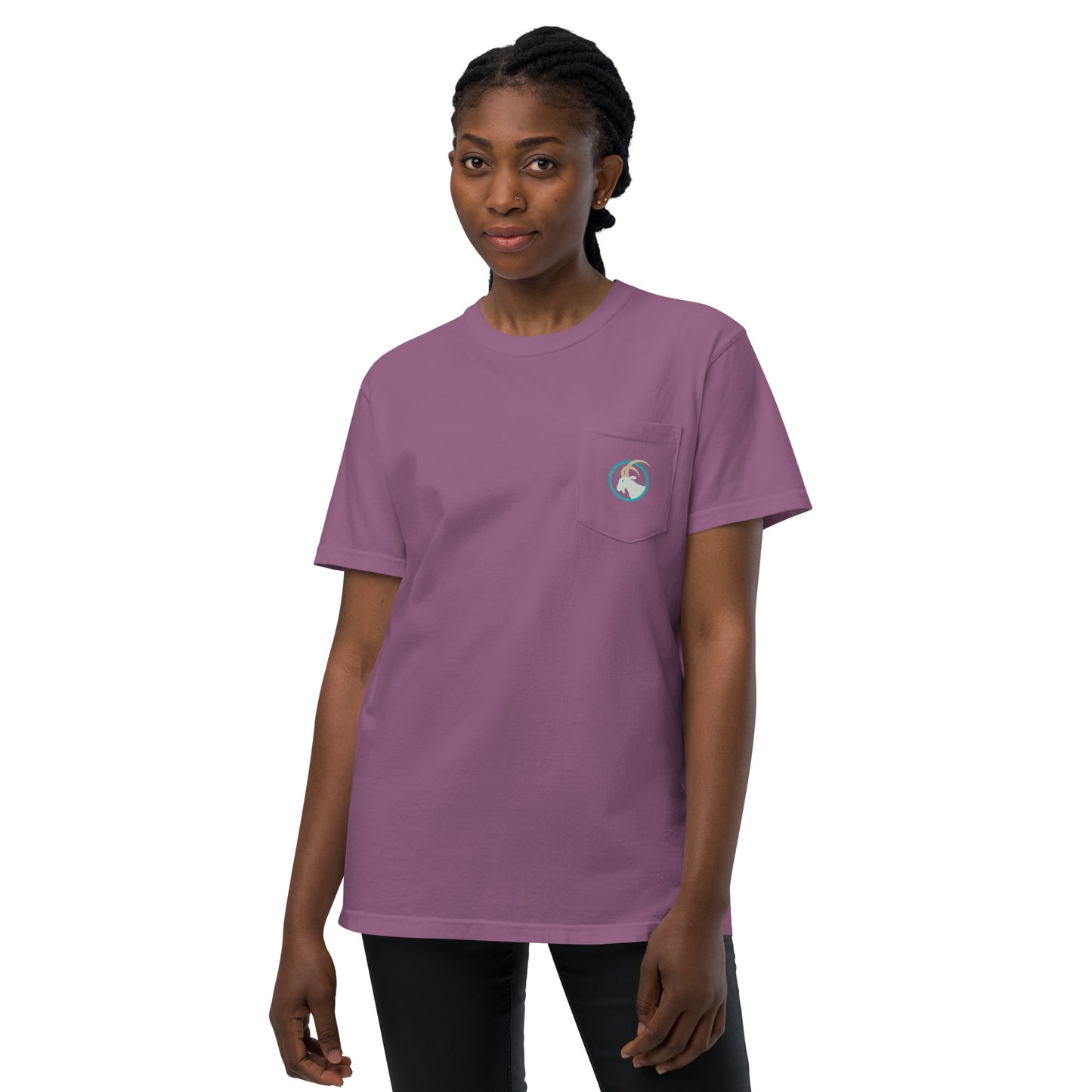 Goat | Unisex garment-dyed pocket t-shirt