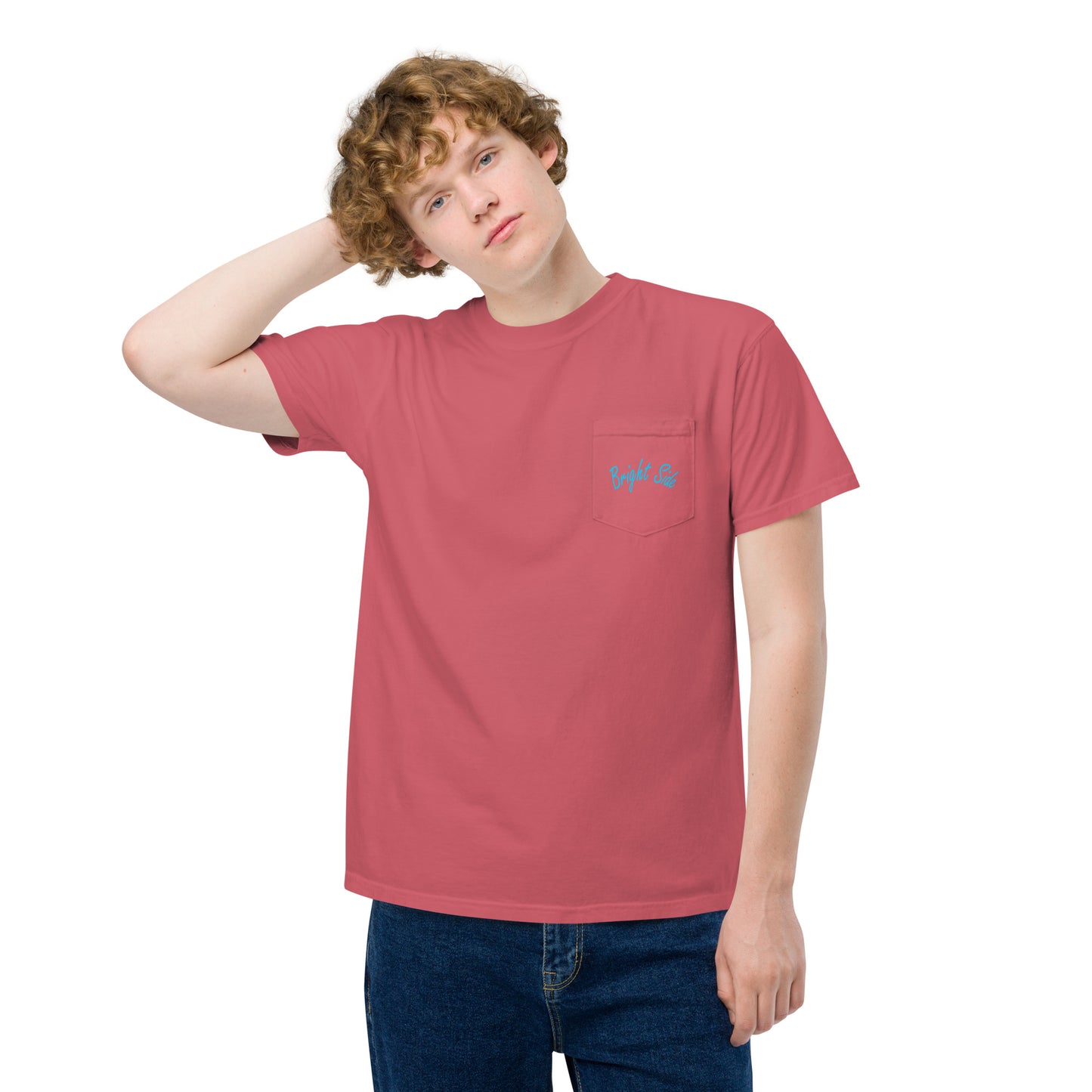 Bright Side | Unisex garment-dyed pocket t-shirt