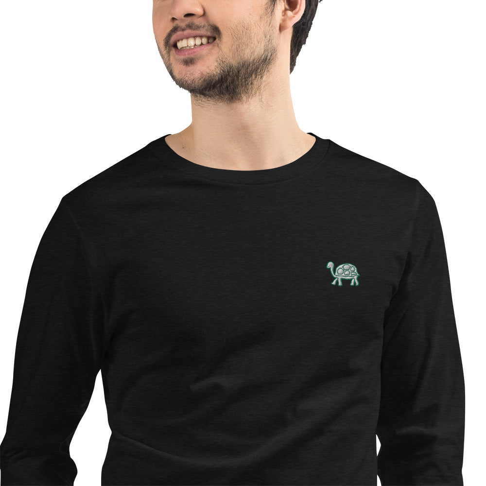 Turtle | Unisex Embroidered Long Sleeve Tee