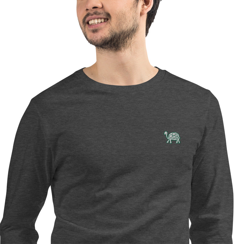 Turtle | Unisex Embroidered Long Sleeve Tee