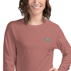 Turtle | Unisex Embroidered Long Sleeve Tee