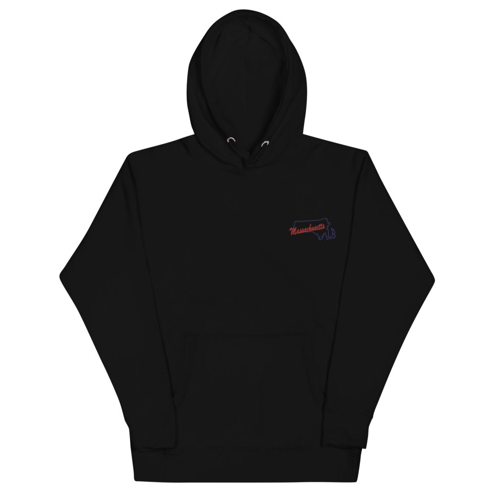 Massachusetts | Embroidered Hoodie