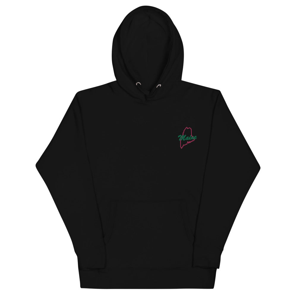 Maine | Embroidered Hoodie