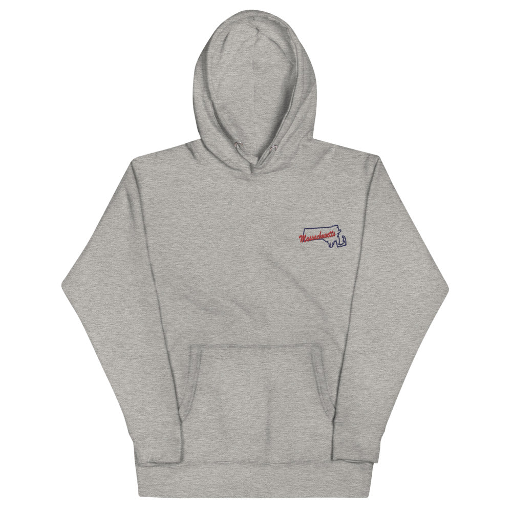 Massachusetts | Embroidered Hoodie