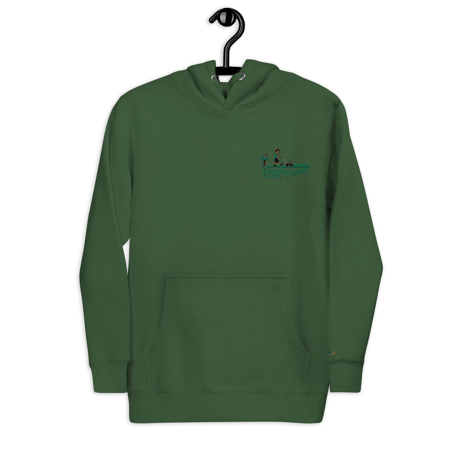 Fresh Grass | Embroidered Unisex Hoodie