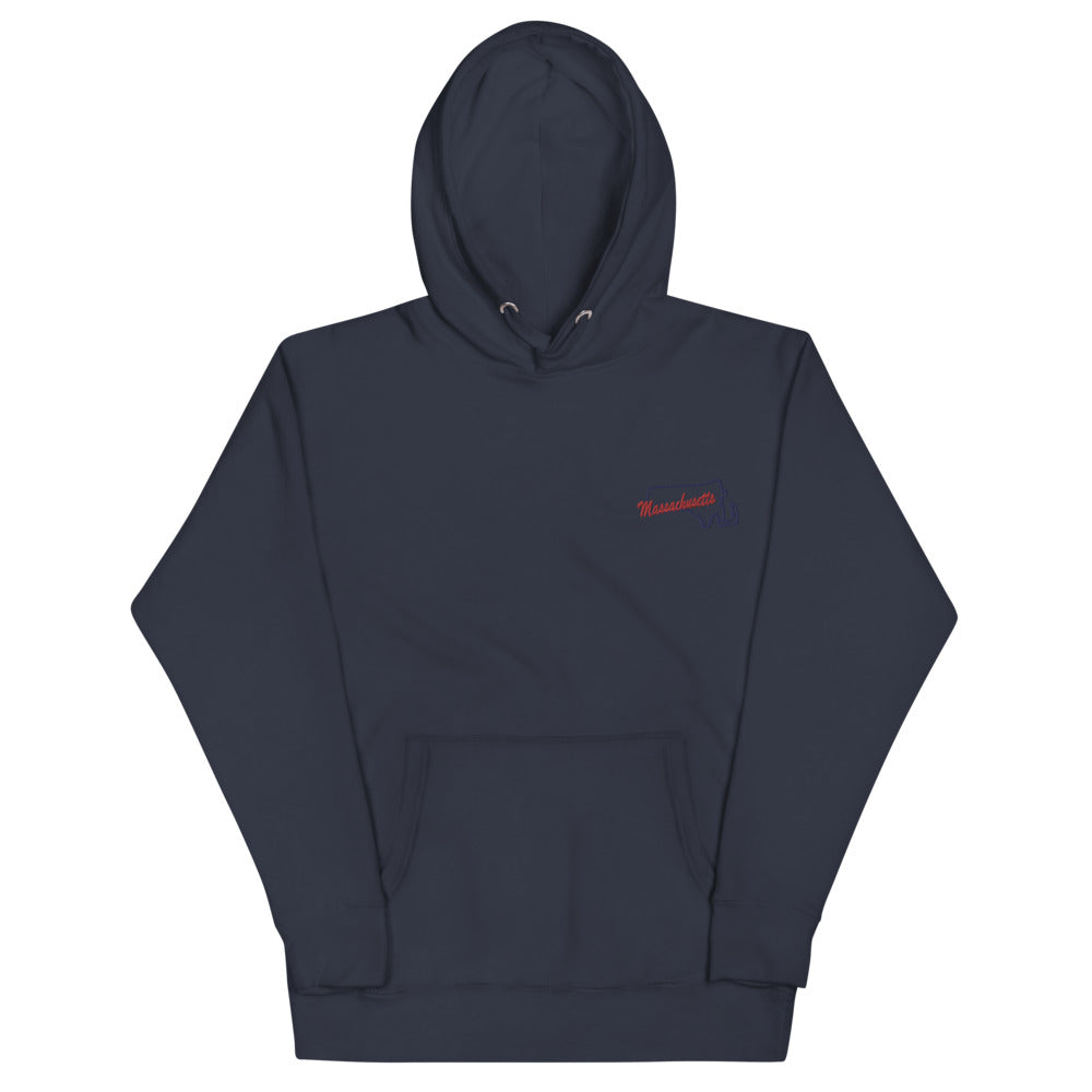 Massachusetts | Embroidered Hoodie