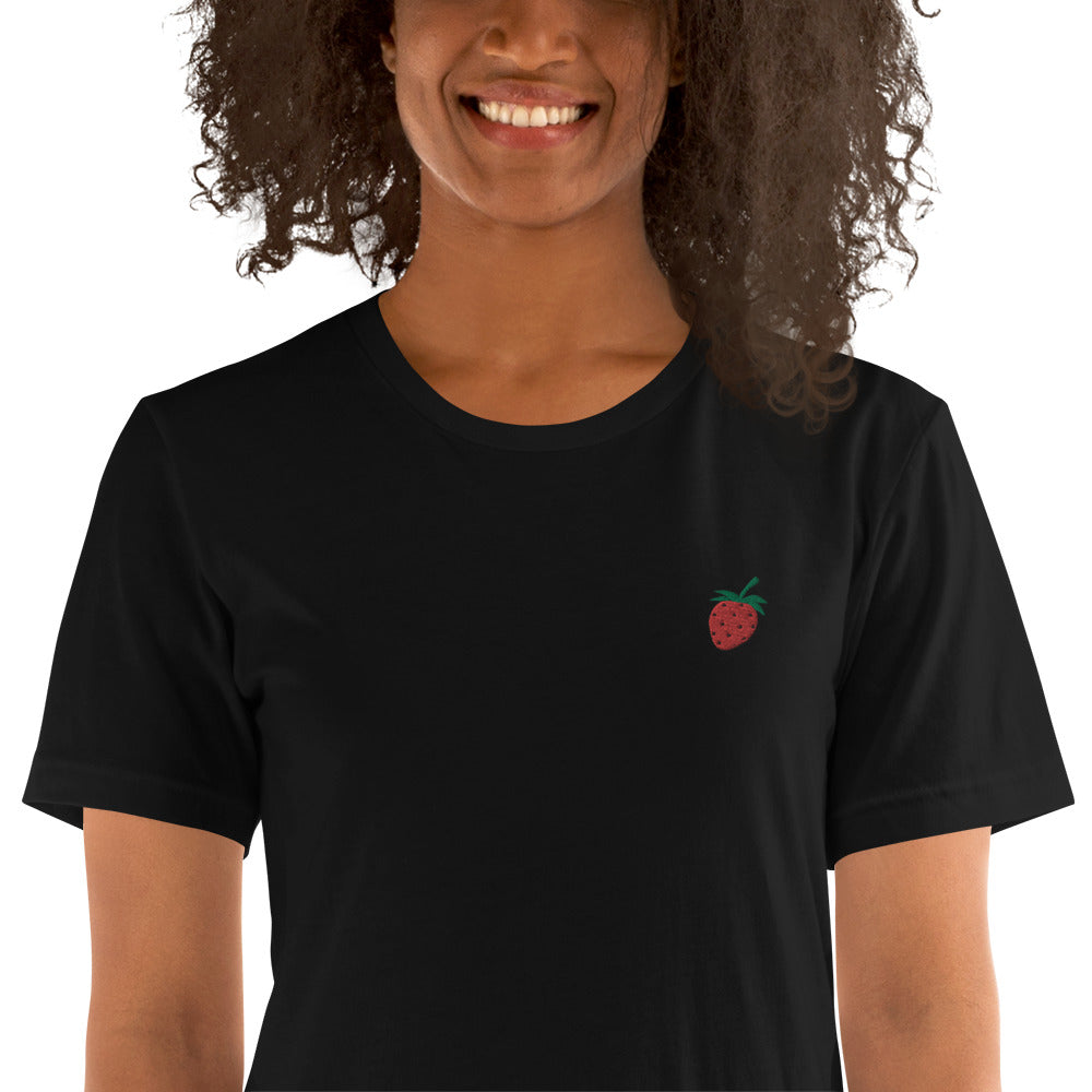 Strawberry | Embroidered Unisex T-Shirt