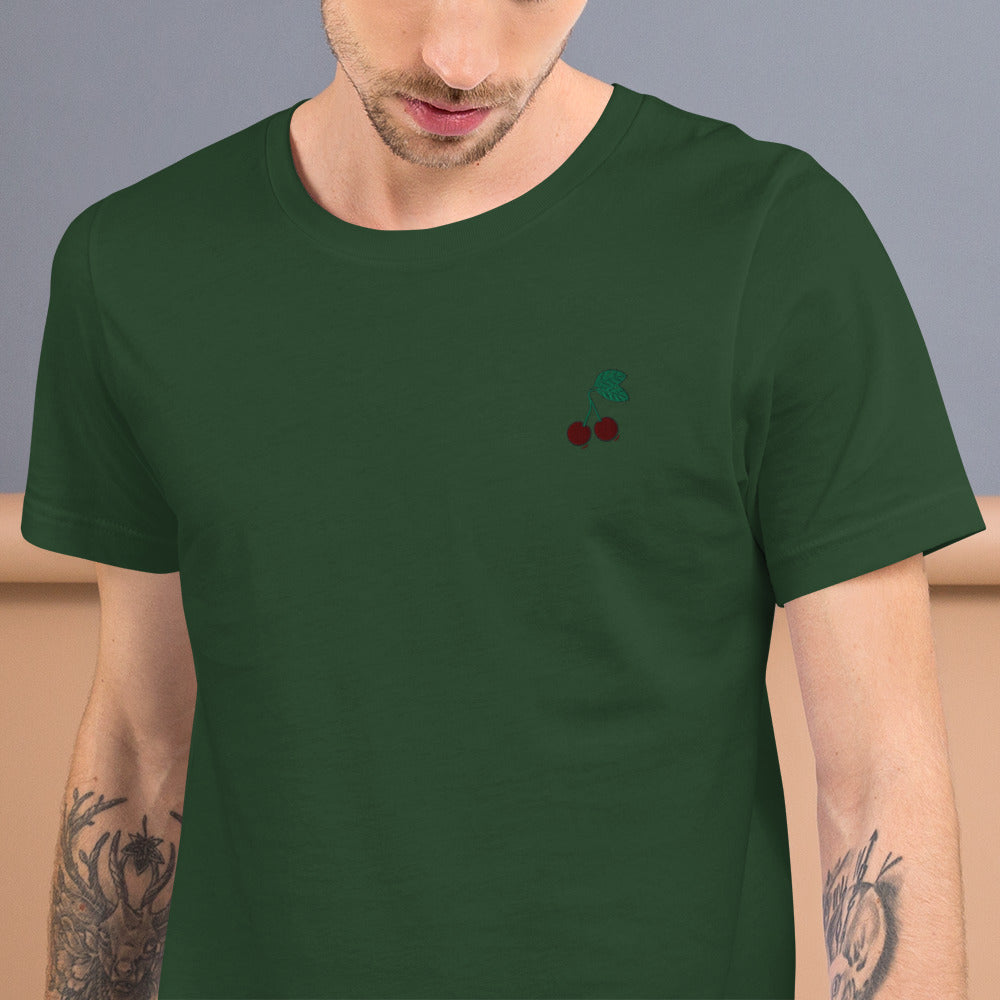 Cherries | Embroidered Unisex Tee