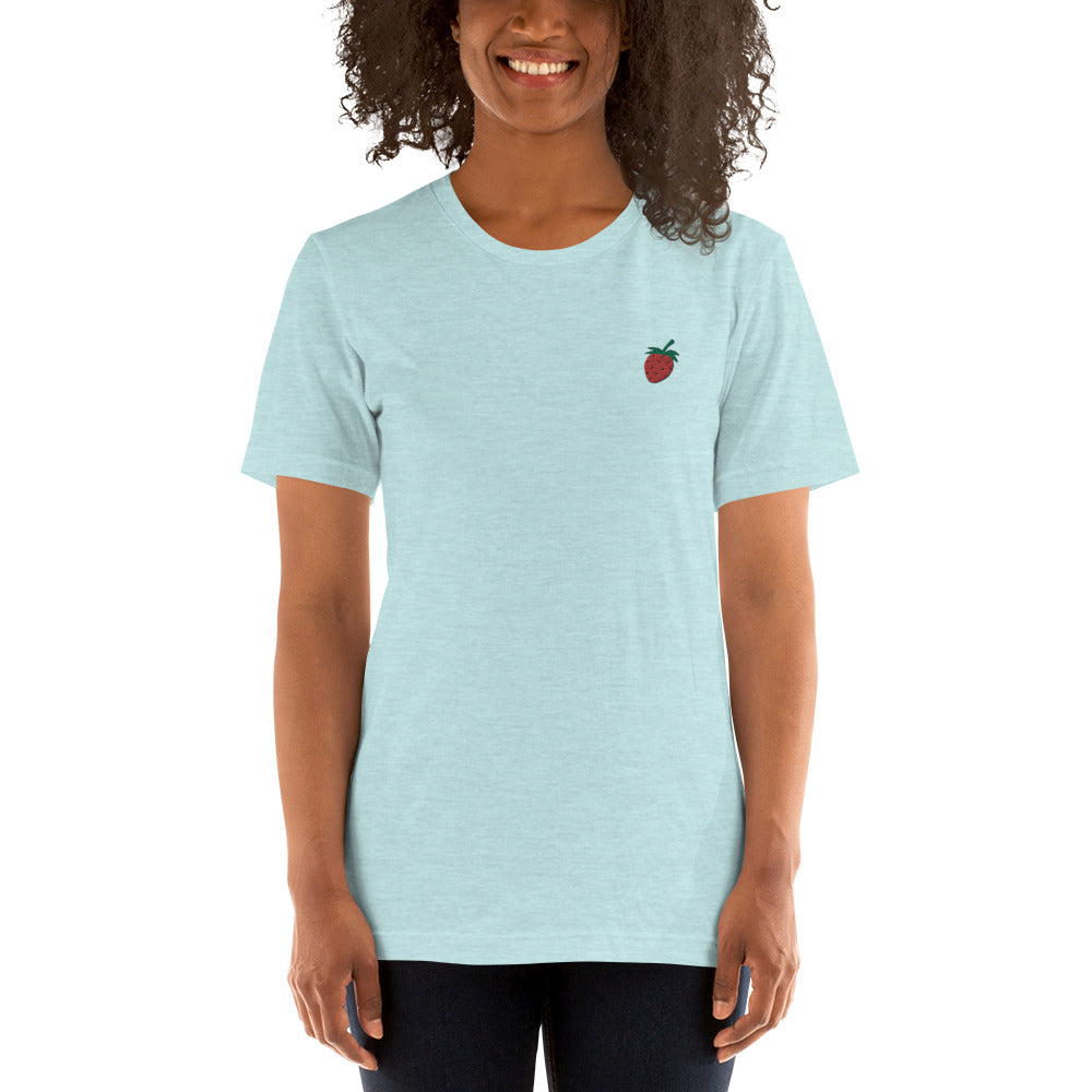 Strawberry | Embroidered Unisex T-Shirt