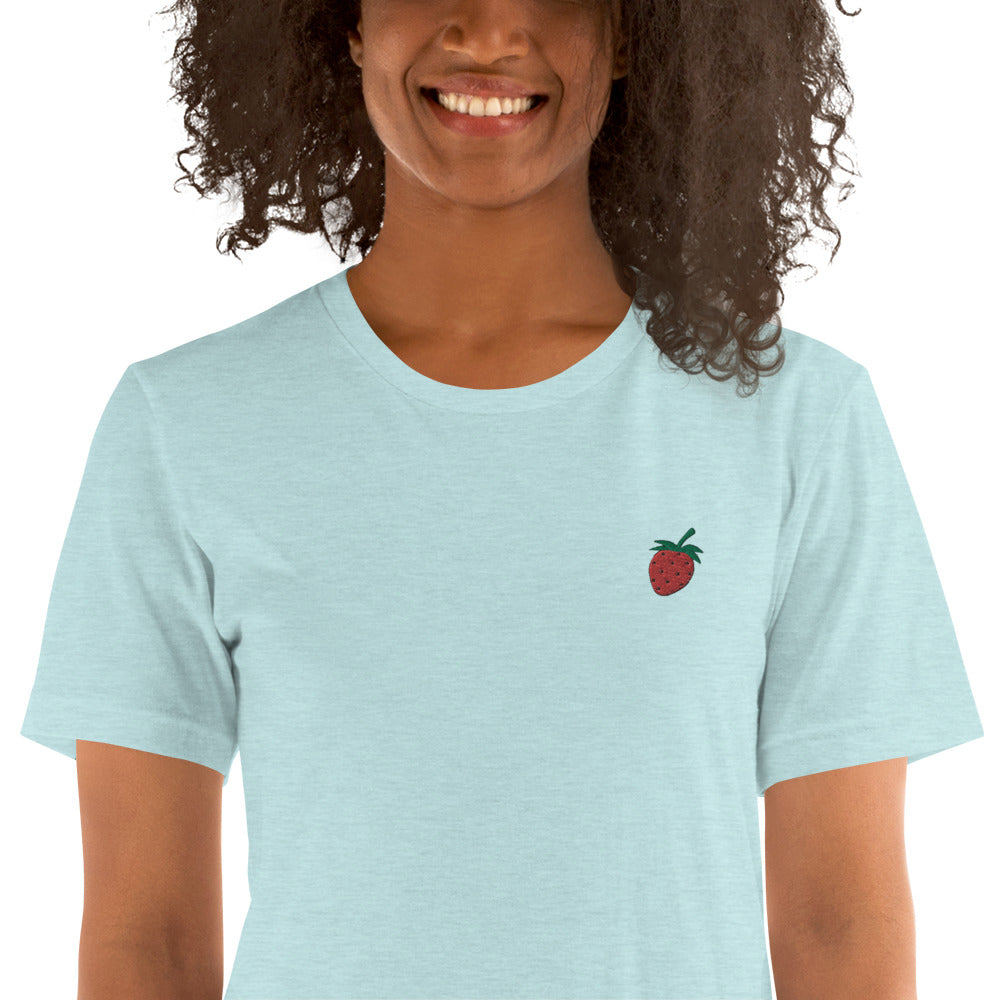 Strawberry | Embroidered Unisex T-Shirt