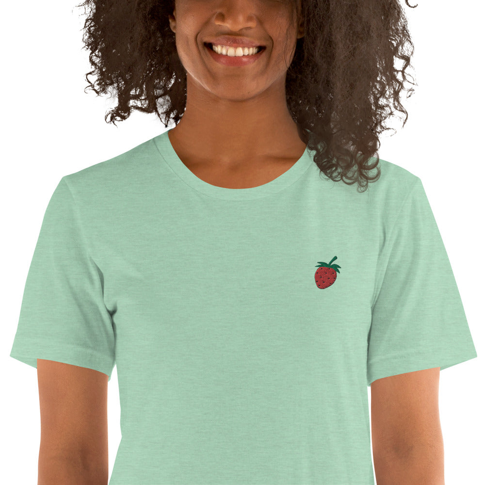 Strawberry | Embroidered Unisex T-Shirt