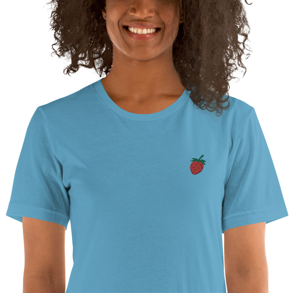 Strawberry | Embroidered Unisex T-Shirt