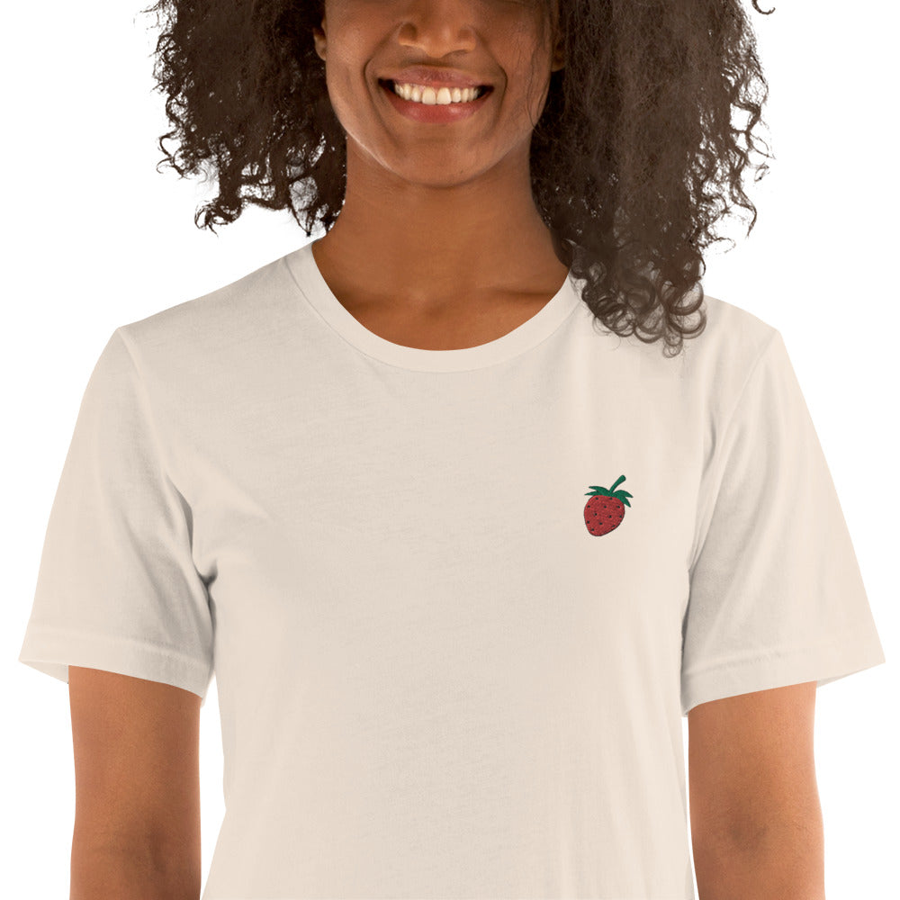 Strawberry | Embroidered Unisex T-Shirt