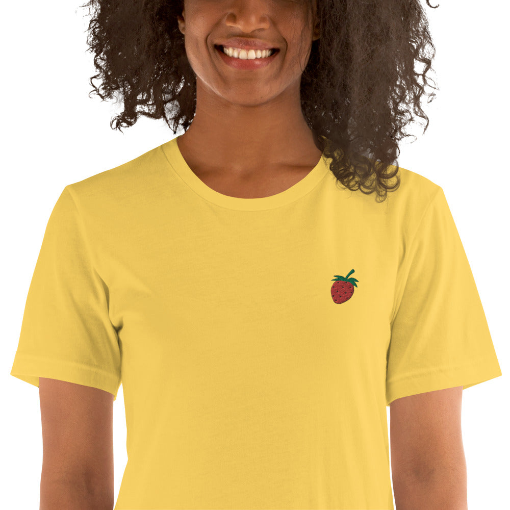 Strawberry | Embroidered Unisex T-Shirt