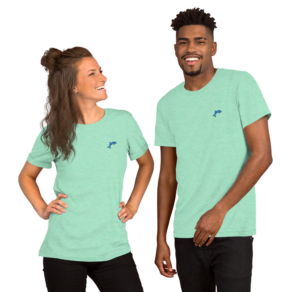 Dolphin | Unisex Embroidered tee