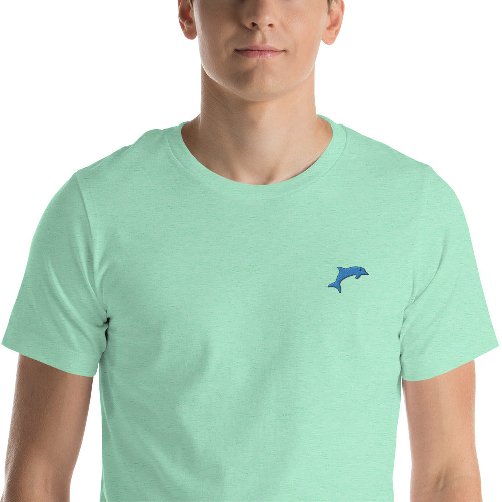 Dolphin | Unisex Embroidered tee