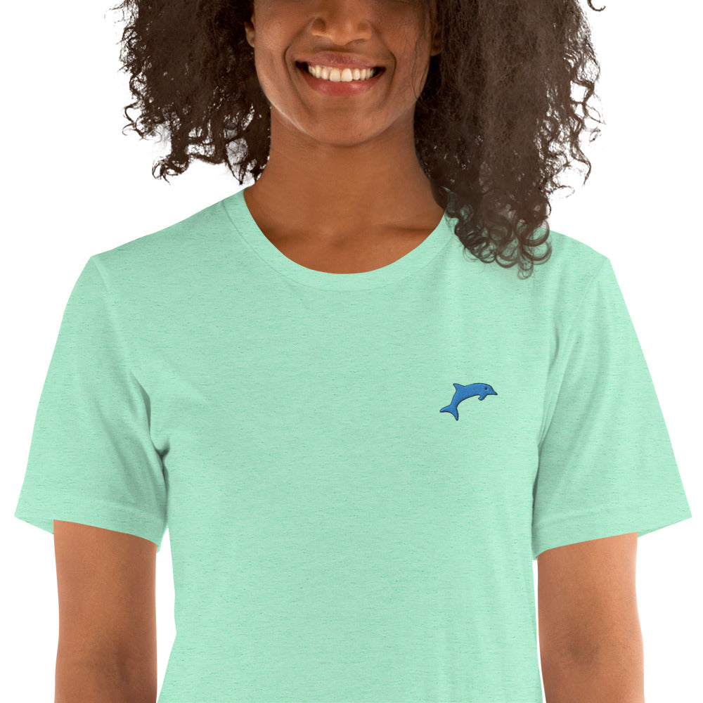 Dolphin | Unisex Embroidered tee