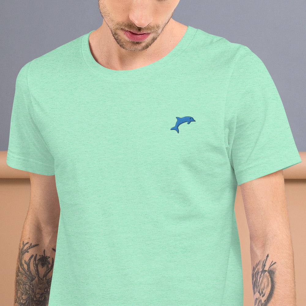 Dolphin | Unisex Embroidered tee