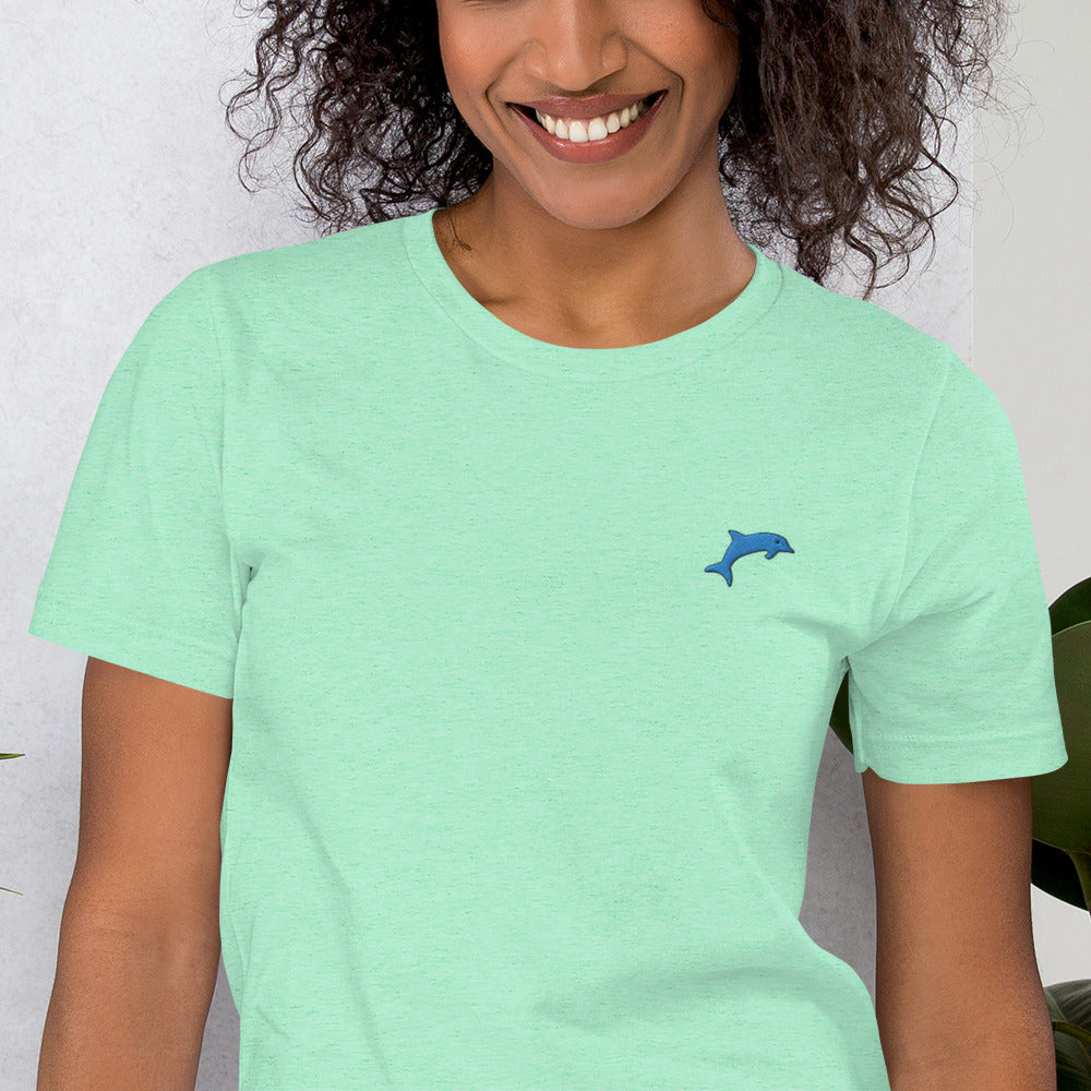 Dolphin | Unisex Embroidered tee