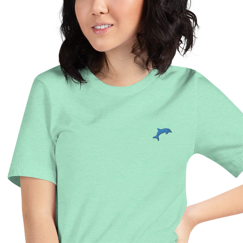 Dolphin | Unisex Embroidered tee