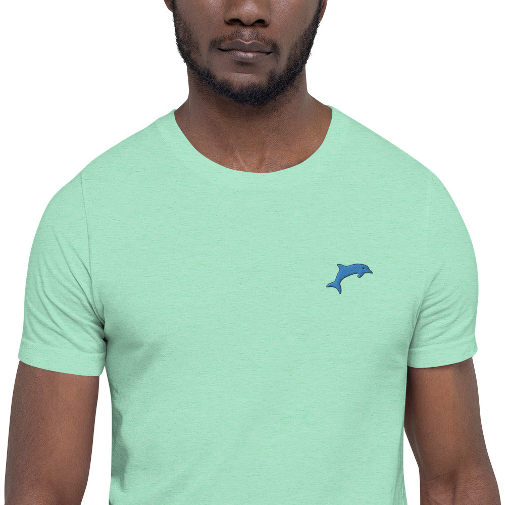 Dolphin | Unisex Embroidered tee