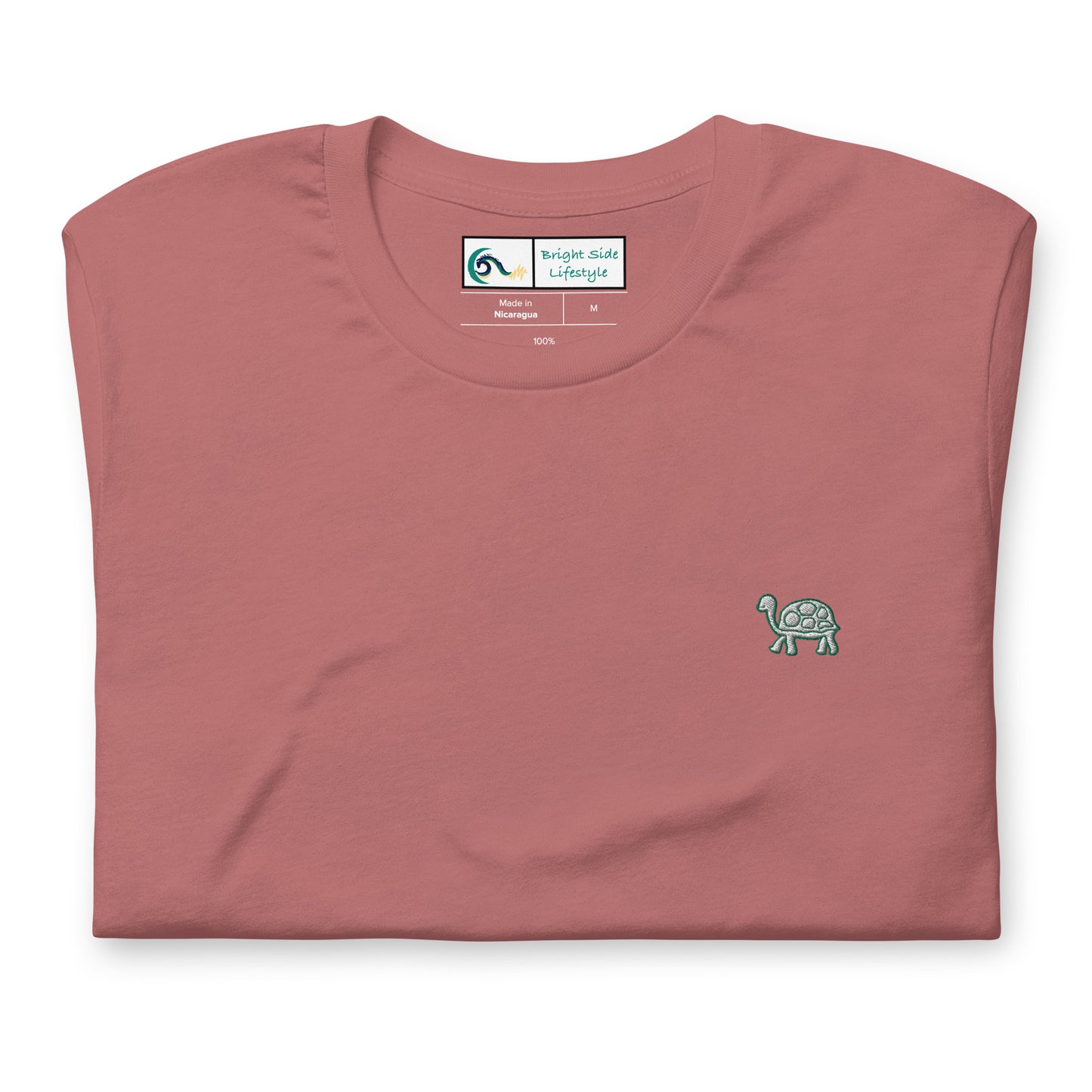 Turtle (Good Things Take Time) | Unisex Embroidered t-shirt