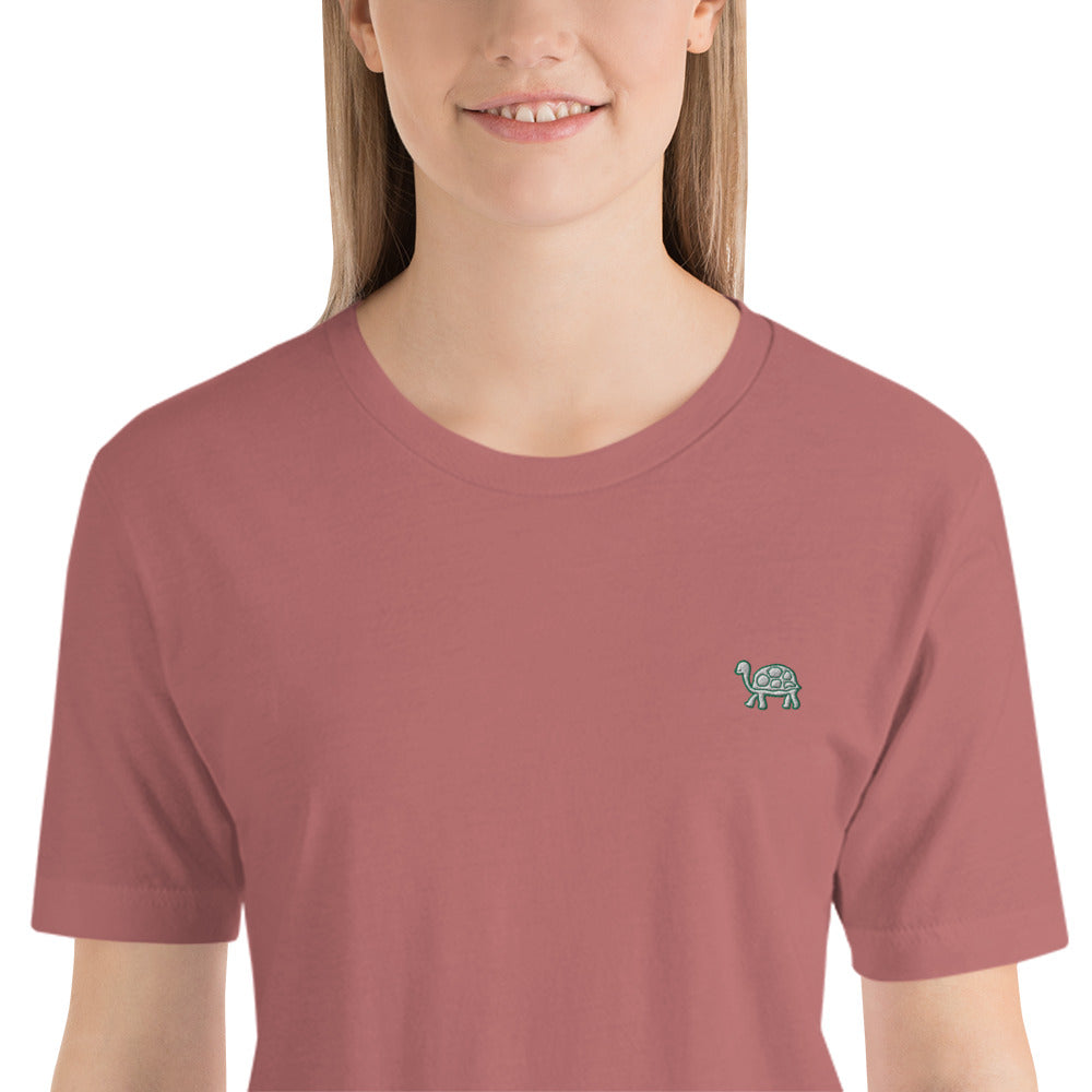 Turtle (Good Things Take Time) | Unisex Embroidered t-shirt