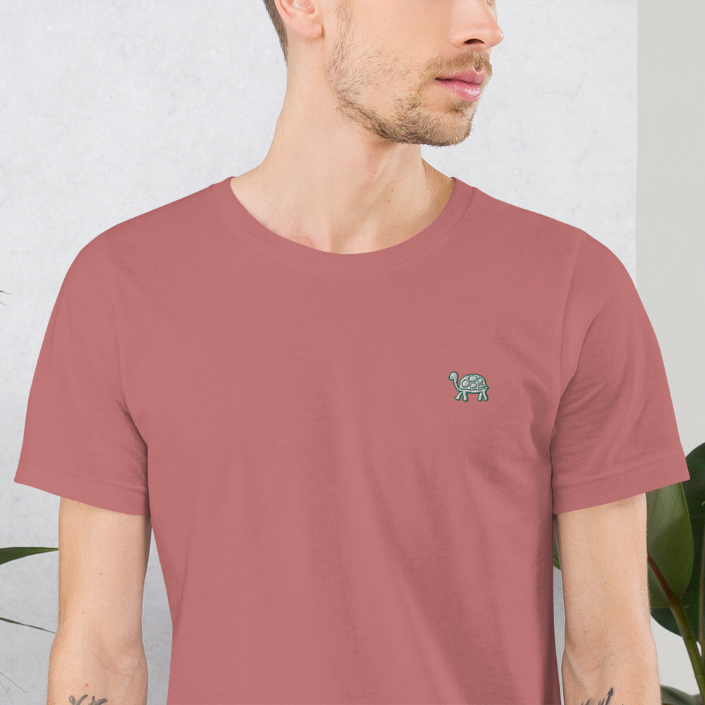 Turtle (Good Things Take Time) | Unisex Embroidered t-shirt