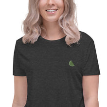 Load image into Gallery viewer, Lime | Embroidered Crop Tee