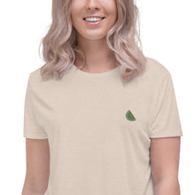 Load image into Gallery viewer, Lime | Embroidered Crop Tee