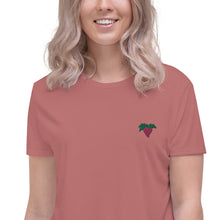 Load image into Gallery viewer, Grapes | Embroidered Crop Tee